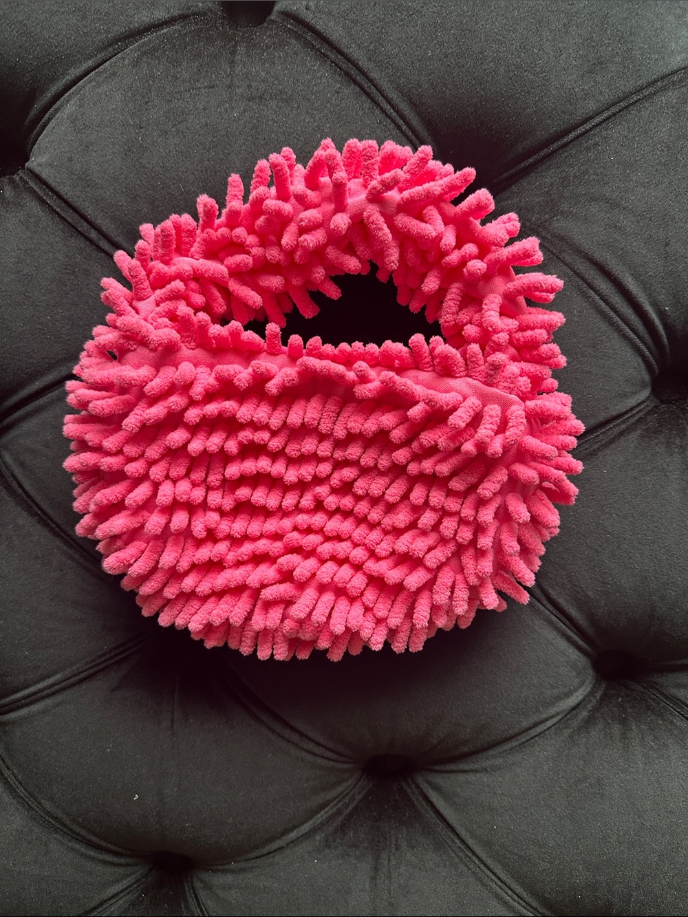 Pink Chenille Handbag - Women Accessories